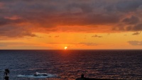 Sonnenaufgang am Meer.